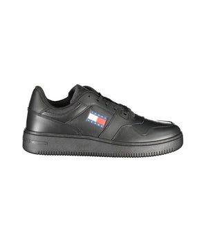 Tommy Hilfiger Black Polyester Sneaker