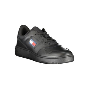 Tommy Hilfiger Black Polyester Sneakers