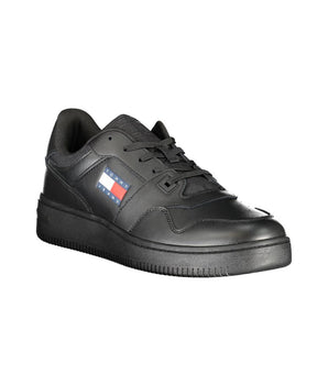 Tommy Hilfiger Black Polyester Sneaker