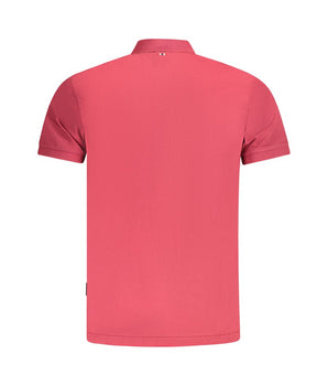 Napapijri Red Cotton Men Polo Shirt