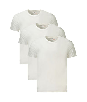 Calvin Klein White Cotton Men T-Shirt