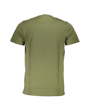 Cavalli Class Green Cotton Men T-Shirt