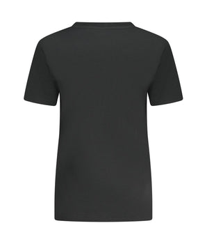 Converse Black Cotton Women T-Shirt