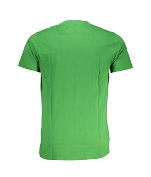 Cavalli Class Green Cotton T-Shirt