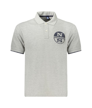 North Sails Brown Cotton Men Polo Shirt