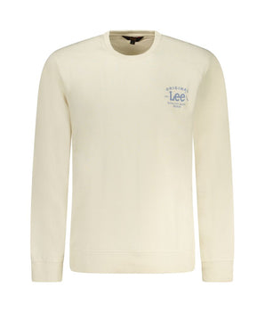 Lee Beige Cotton Men Sweater