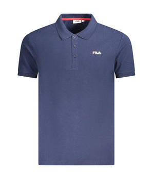 Fila Blue Cotton Men Polo Shirt