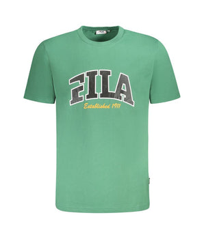 Fila Green Cotton Men T-Shirt