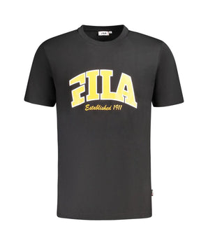Fila Black Cotton Men T-Shirt