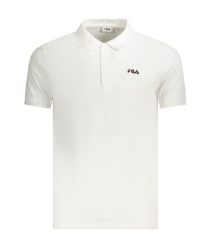 Fila White Cotton Men Polo Shirt