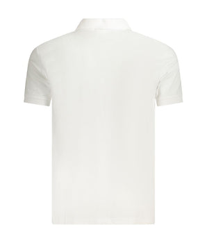 Fila White Cotton Men Polo Shirt