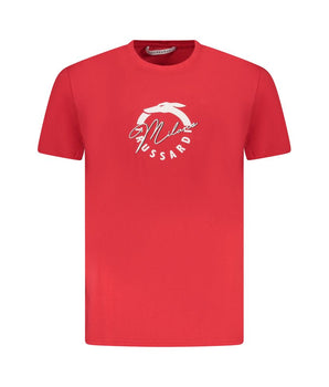Trussardi Red Cotton Men T-Shirt