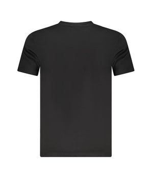 Cavalli Class Black Cotton Men T-Shirt