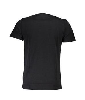 Cavalli Class Black Cotton Men T-Shirt
