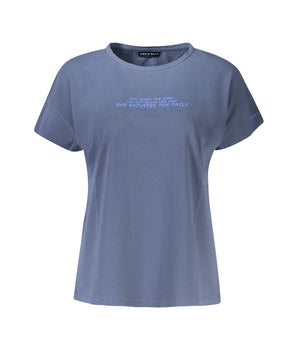 North Sails Blue Cotton Women T-Shirt