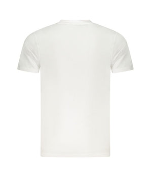 Cavalli Class White Cotton Men T-Shirt