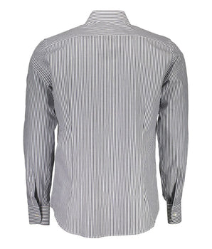 La Martina Blue Cotton Men Shirt