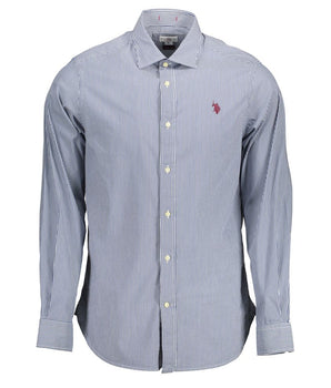 U.S. POLO ASSN. Blue Cotton Men Shirt