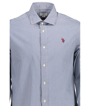 U.S. POLO ASSN. Blue Cotton Men Shirt