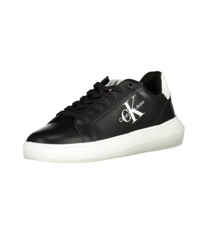 Calvin Klein Sleek Black Lace-Up Sports Sneakers