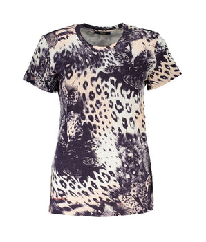 Cavalli Class Pink Cotton Women T-Shirt