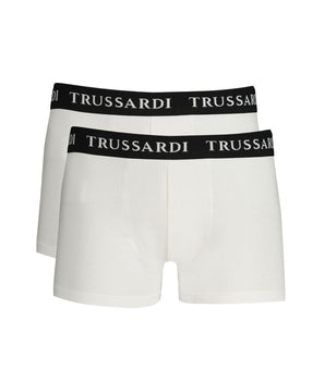 Trussardi White Cotton Underwear