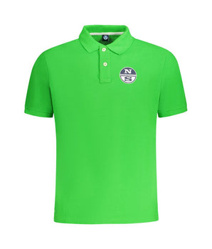 North Sails Green Cotton Men Polo Shirt