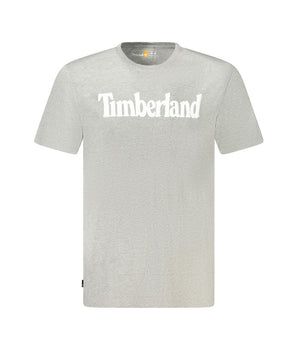 Timberland Gray Cotton Men T-Shirt