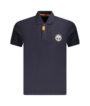 Napapijri Blue Cotton Men Polo Shirt