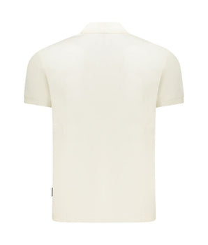 Napapijri White Cotton Men Polo Shirt