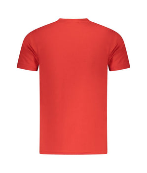 Cavalli Class Red Cotton Men T-Shirt