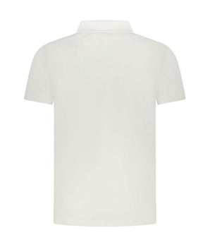 Cavalli Class White Cotton Men Polo Shirt