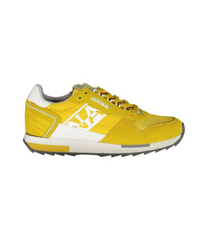 Napapijri Yellow Leather Men Sneaker
