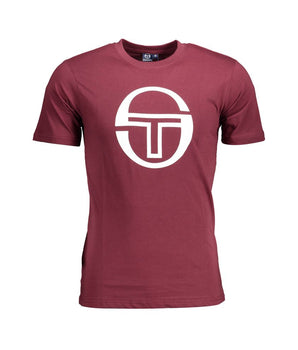 Sergio Tacchini Purple Cotton Men T-Shirt