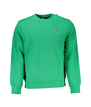 North Sails Green Cotton Men Sweater