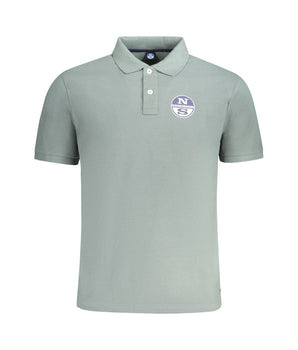 North Sails Green Cotton Men Polo Shirt