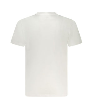 Lee White Cotton Men T-Shirt