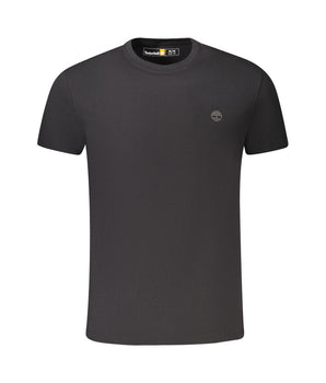 Timberland Black Cotton T-Shirt