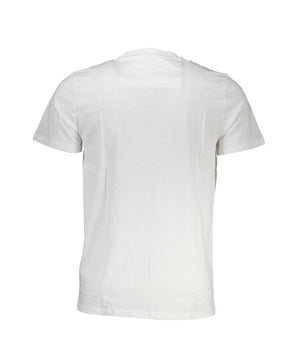 Cavalli Class White Cotton Men T-Shirt