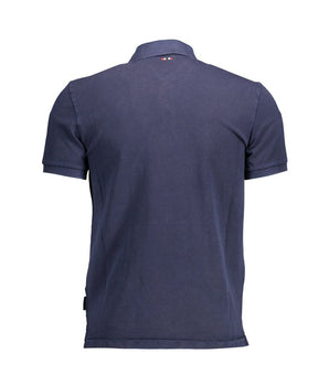 Napapijri Blue Cotton Men Polo Shirt