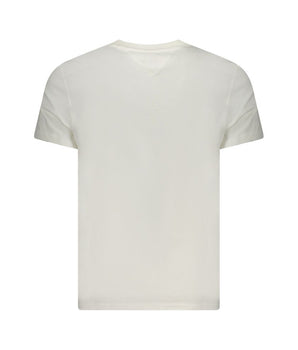Tommy Hilfiger White Cotton Men T-Shirt
