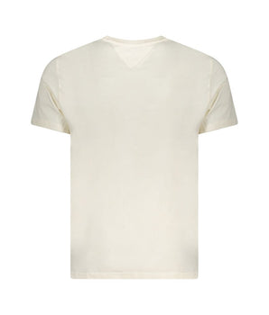 Tommy Hilfiger Beige Cotton Men T-Shirt
