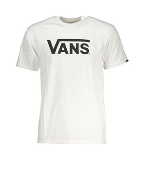 Vans White Cotton Men T-Shirt