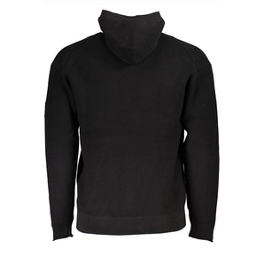 Calvin Klein Sleek Cotton Hooded Sweater with Logo Detail