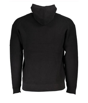 Calvin Klein Sleek Cotton Hooded Sweater with Logo Detail