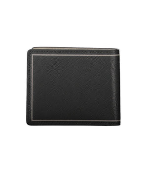 Tommy Hilfiger Black Leather Bi-fold Card Wallet