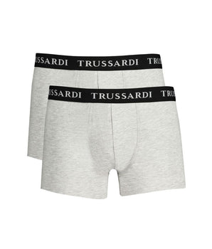 Trussardi Brown Cotton Men Boxer Underwear