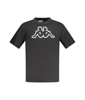 Kappa Black Cotton Men T-Shirt