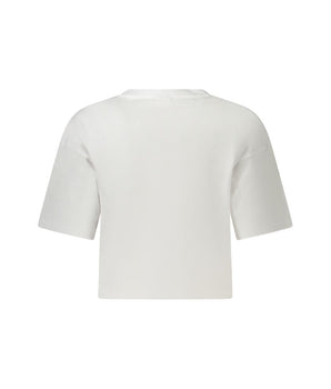 Fila White Cotton Women T-Shirt