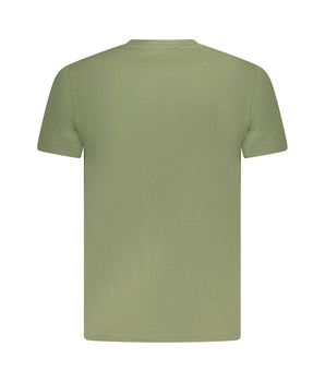 Cavalli Class Green Cotton Men T-Shirt